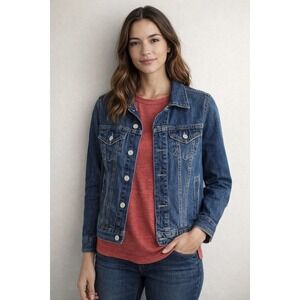 GAP Women's Classic Blue Denim Trucker Jacket